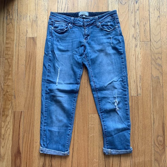 PAIGE Denim - Paige Jeans Donovan Boyfriend Cropped/Distressed